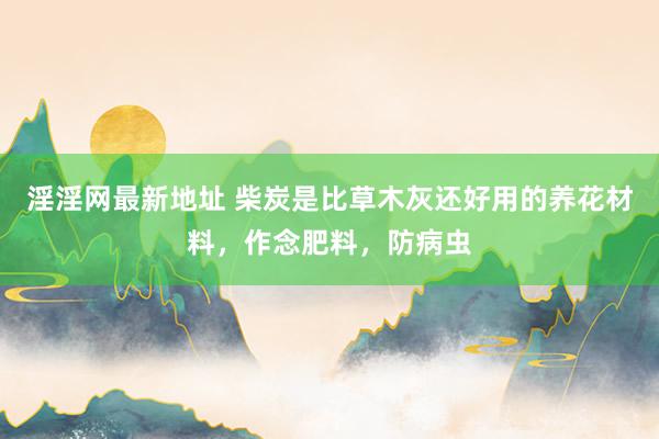 淫淫网最新地址 柴炭是比草木灰还好用的养花材料，作念肥料，防病虫